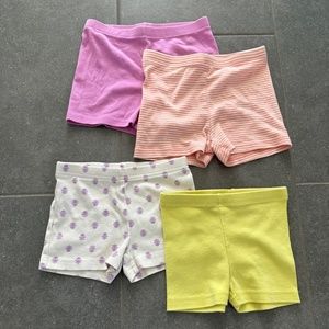 Girls Somersault Shorts, 4 pair